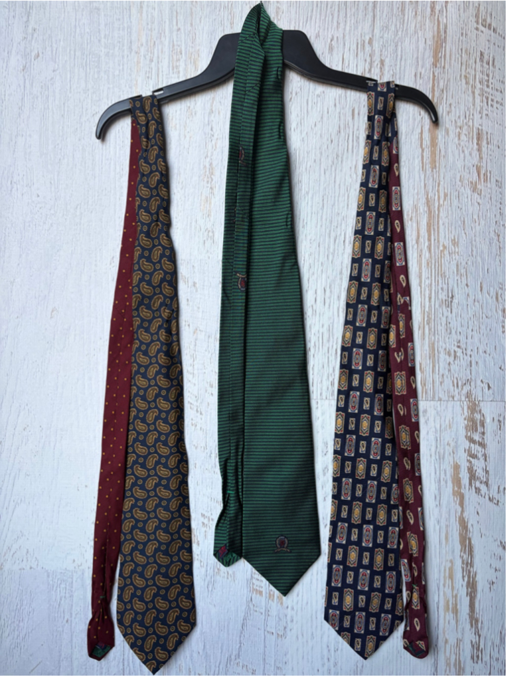 Men's Tommy Hilfiger Necktie Set, One Size, Multi-color/Green